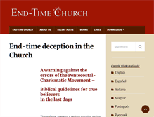Tablet Screenshot of end-time-church.net